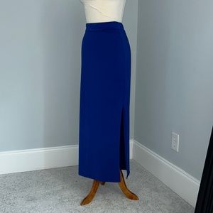 Royal Blue Fitted Maxi Skirt